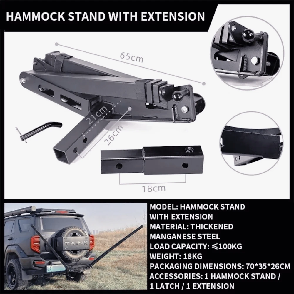 AM-アウトドアトレーラーバー スクエアハンモックラック キ - Outdoor Camping Trailer のレビューと価格
