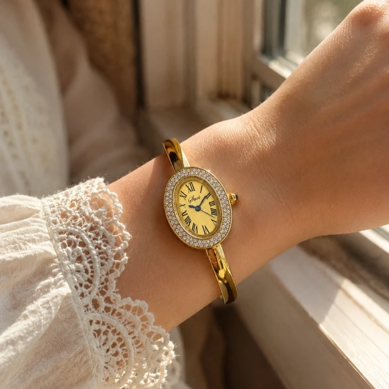 New Luxury Elegant Women' Brac - Luxury Watch Vintage ulasan dan harga