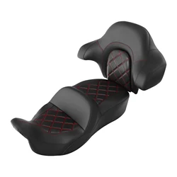 Two-Up Driver Passenger Seat Backrest For Harley Touring Street Electra Road Glide 2014-2024 Motorcycle