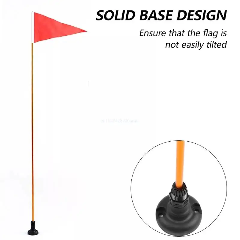 Kayak Flags Aluminum Alloy Flagpoles Kayak Safety Flags with Base Kits Canoes Safety Kayak Track Mounting Kits Enduring