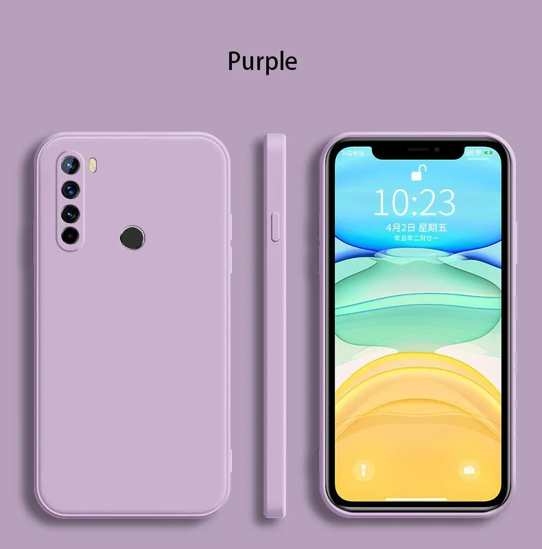 For Xiaomi Redmi Note 8 Case Note8 Shockproof Solid Color Phone Cover For Redmi Note 8