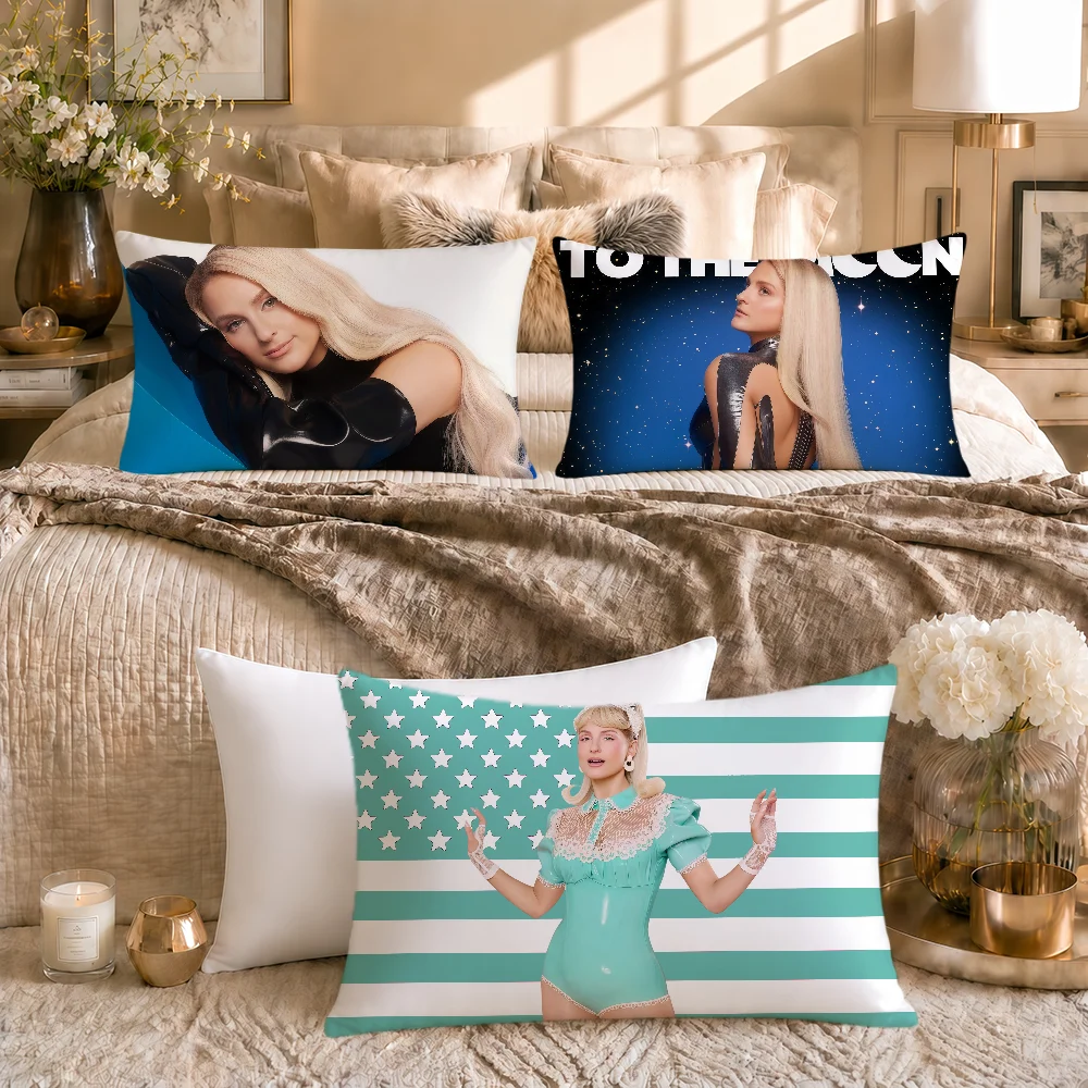 Fotografia 3: Capa de Almofada Macia Retangular para Sofá, Decoração de Quarto Meghan, Dormitório, Cabeceira, Presente para Casa
