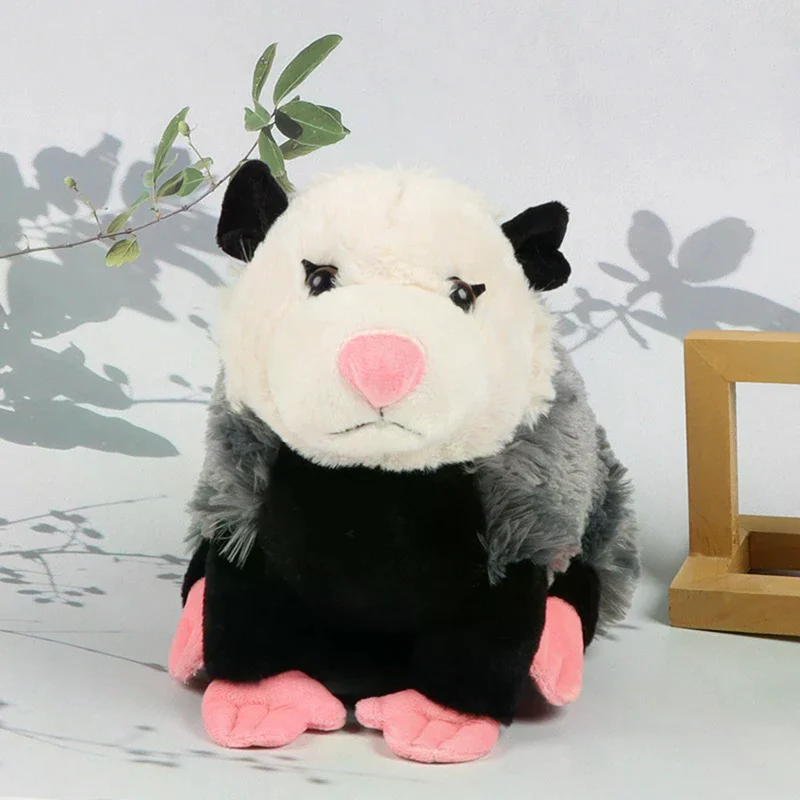 لعبة أوبوسوم القطيفة المقلدة المبهجة المملوءة على شكل فأر كرتوني لتزيين الأماكن المغلقة هدايا يوم خاص للأطفال #3