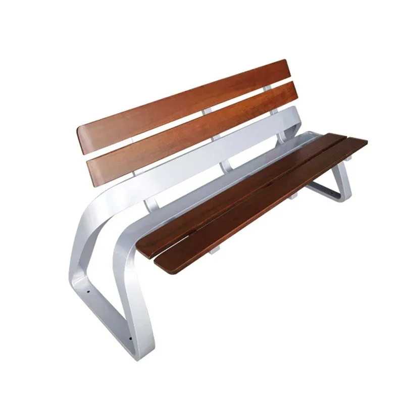 

Современная современная парковая скамейка из нержавеющей стали, открытый сад, патио, обеденная мебель, металлический материал для больничного применения