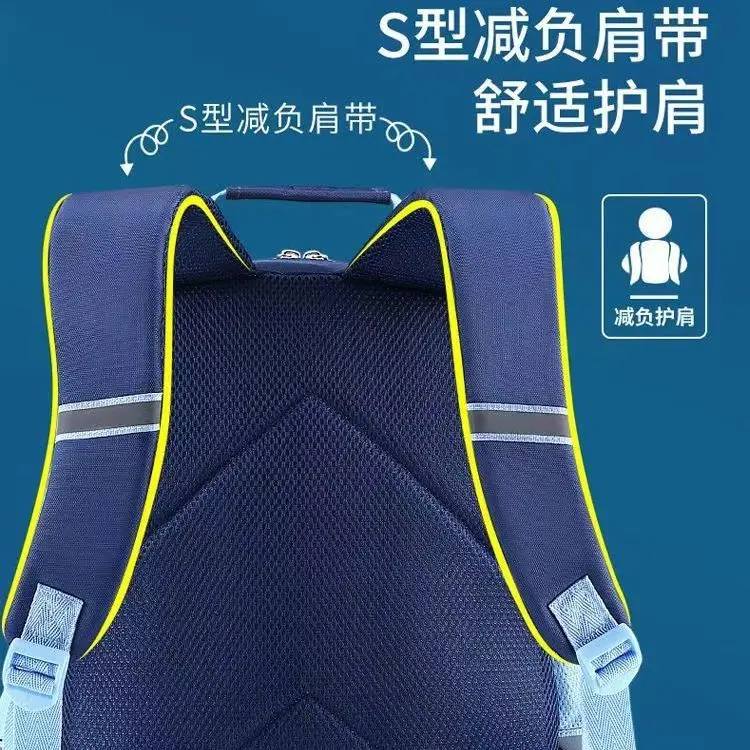 ديزني ميكي كارتون أنيمي طلاب المدارس الابتدائية حقيبة مدرسية شخصية إبداعية الصفوف 1-4 حقيبة ظهر رياض الأطفال هدية #4