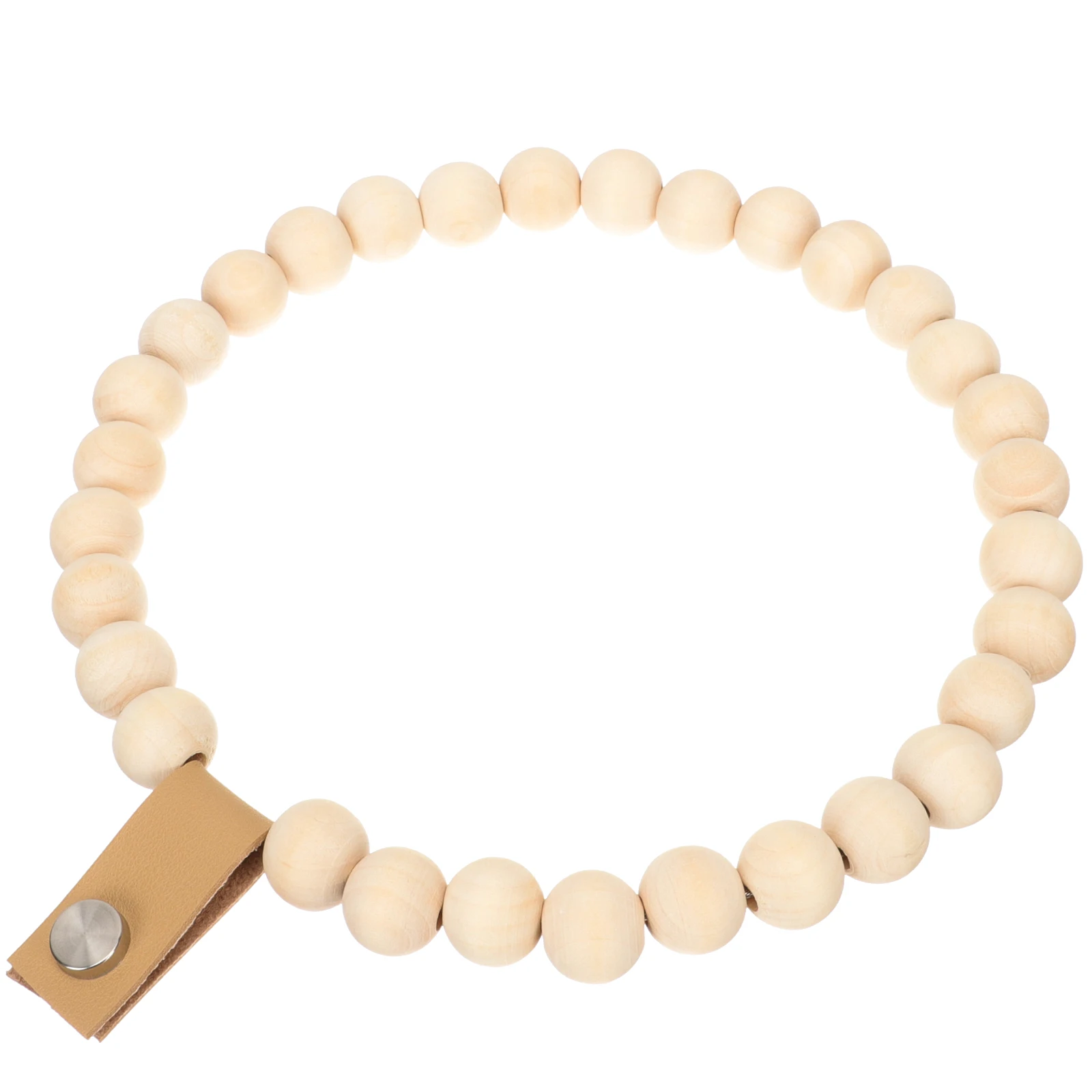 

Деревянный держатель для полотенец для рук с бусинами, стойка в стиле бохо, декор для стен ванной комнаты, компактное решение для хранения, практичный прочный противоизносный материал