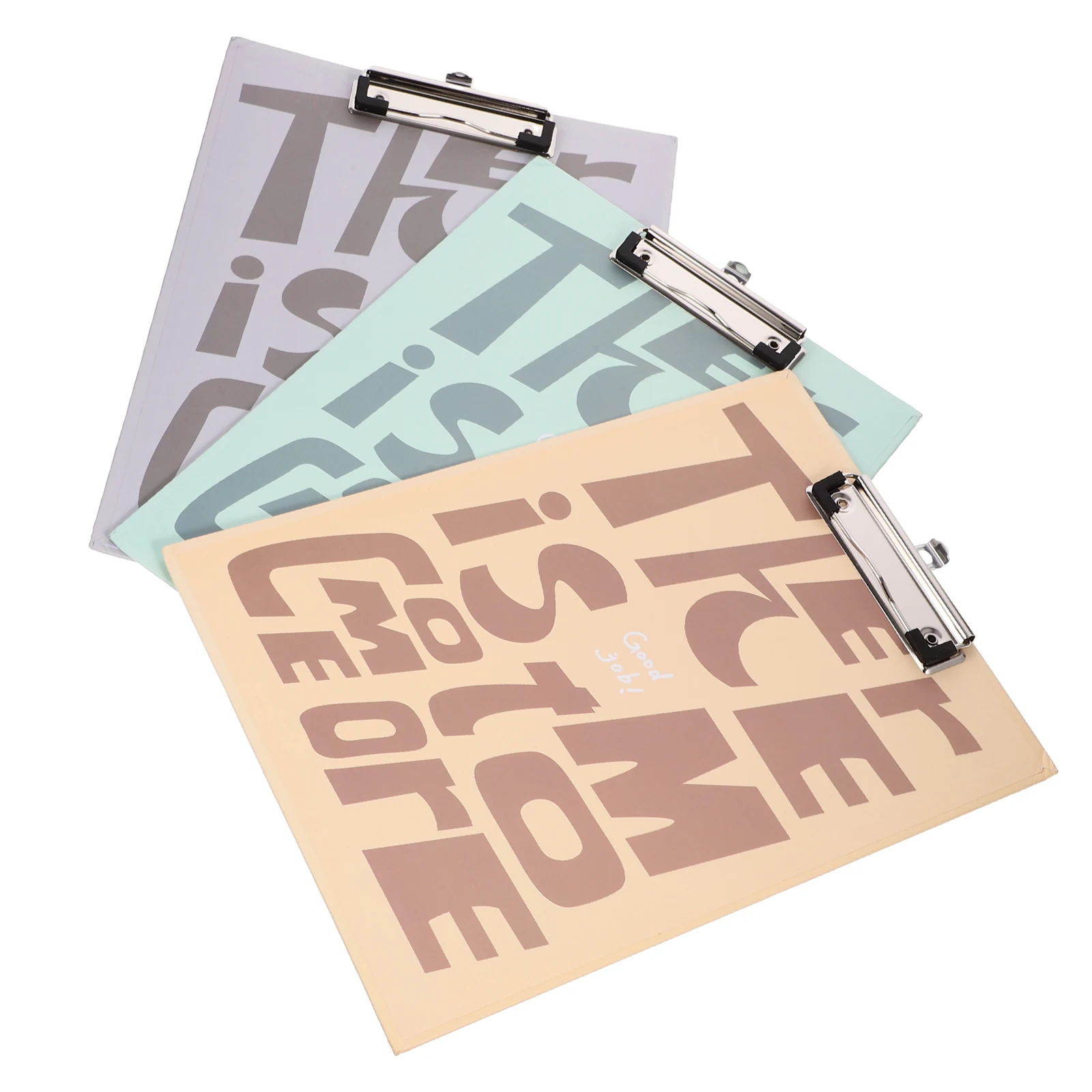 

3pcs Portable Writing Support Plate Office Clip Board File Organizer Document Holder School Work Students Practical Clipboard
