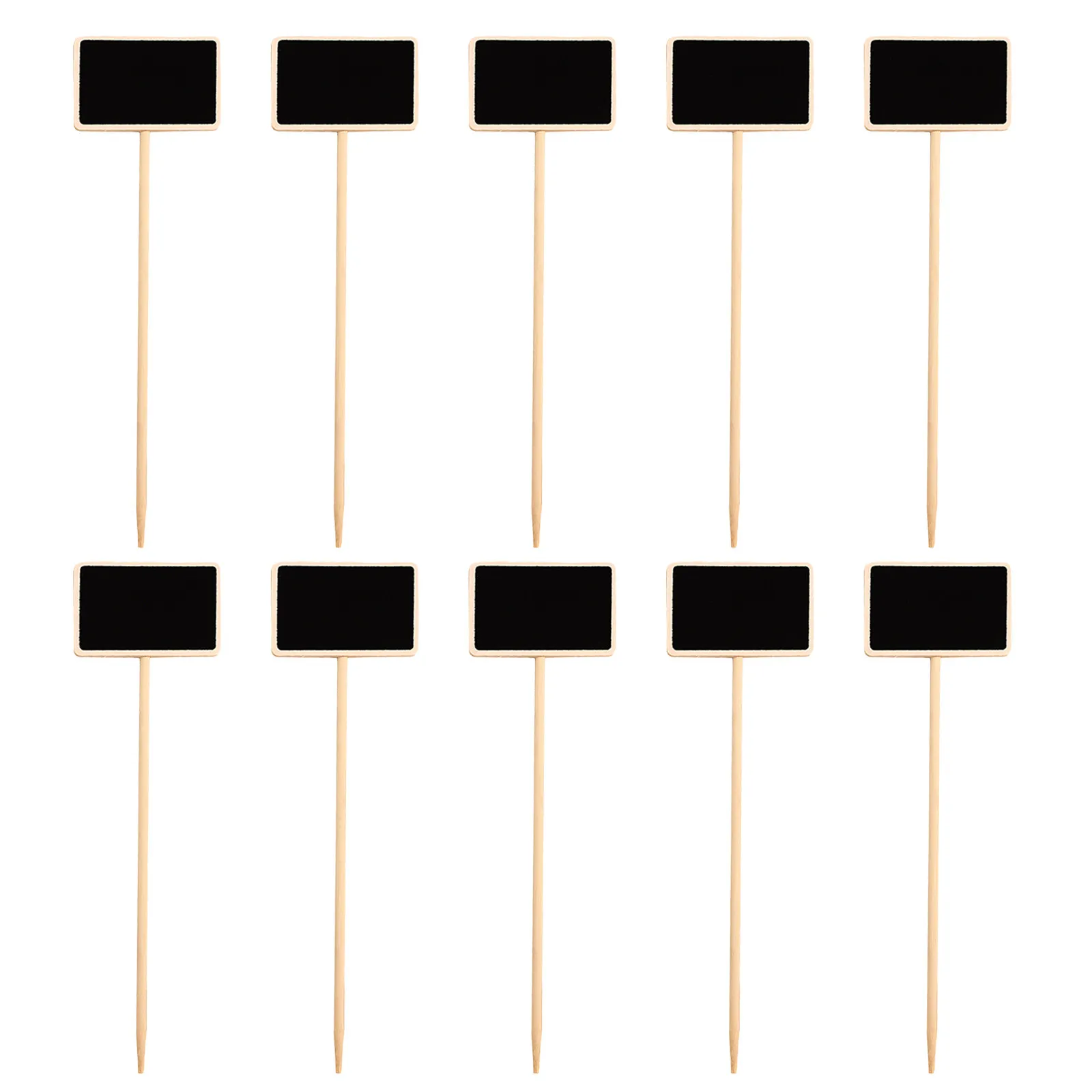10Pcs Mini Blackboard Wooden Thick Chalkboard for Wedding Dinner Party Home Decor DIY Message Board Flower Display