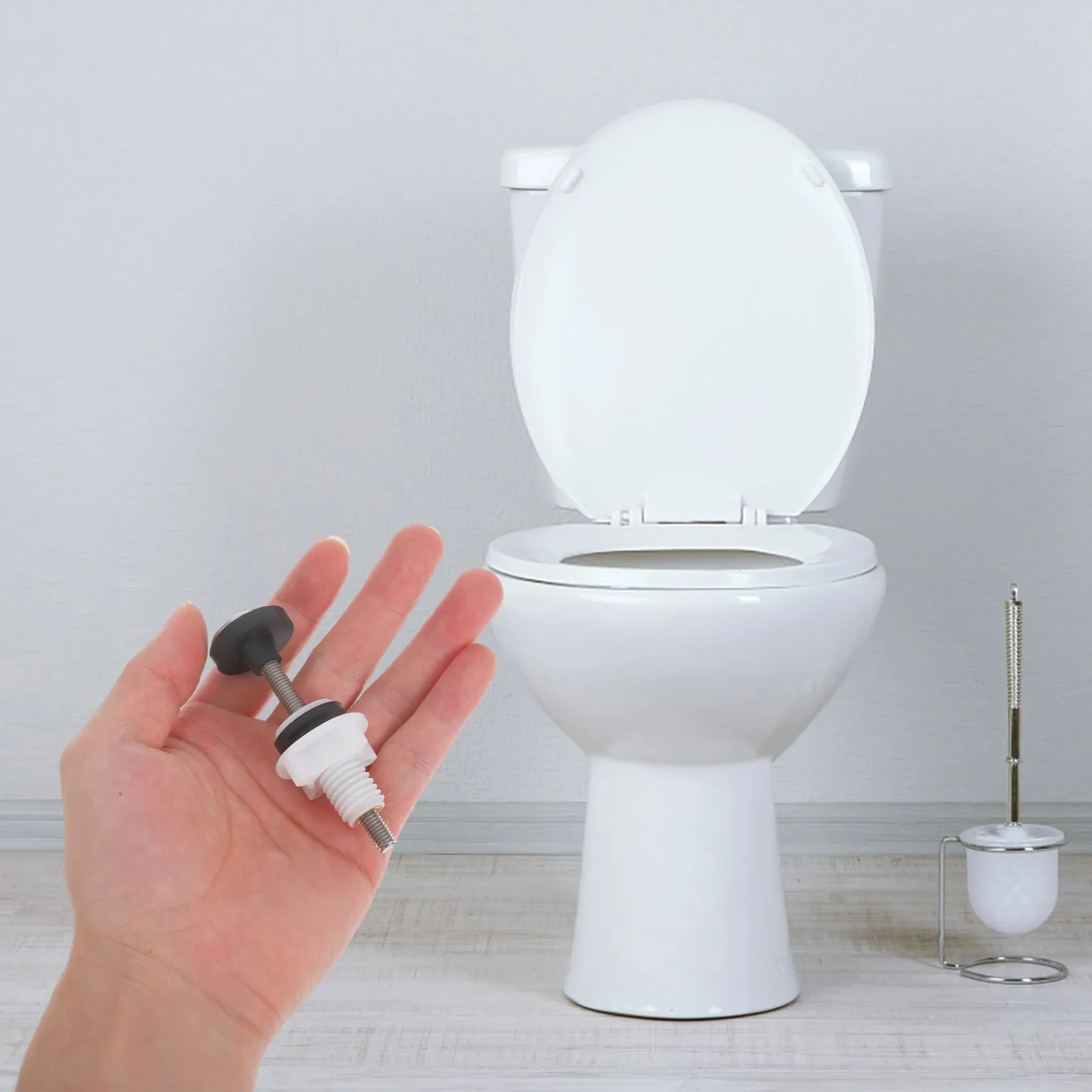 

1Set Toilet Tank Replacement Kit with Seal Ring Bolts Washer for Toilet Tank Seat Universal Fit Easy Installation Leak Proof