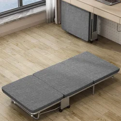 Cama de Solteiro Dobrável para Escritório, Hard Board, Tri-Fold Deck Chair, Navy Nap Camp, Novo, 180x60x26cm, 2022