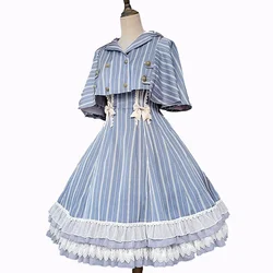 Eternal Badge ~ Cool Striped Lolita Skirt / Cape by Infanta