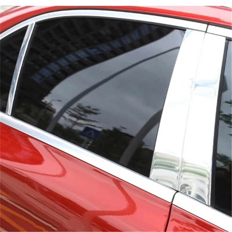 

WELKINRY для Mercedes-Benz C-Class W205 4-го поколения 2015-2021, кузов, двери автомобиля, окно, центральный, средний, B C, накладка на стойку колонны