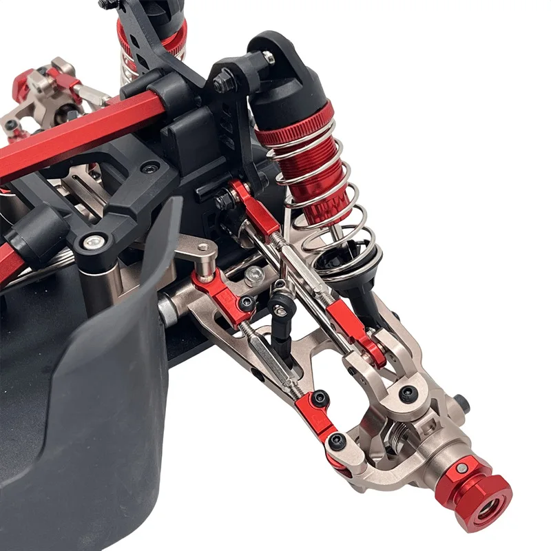 Mjx 1/7 7303 piezas de repuesto de coche de Control remoto modificación de actualización de Metal asiento en C delantero conjunto de dirección delantera oscilación inferior Ar