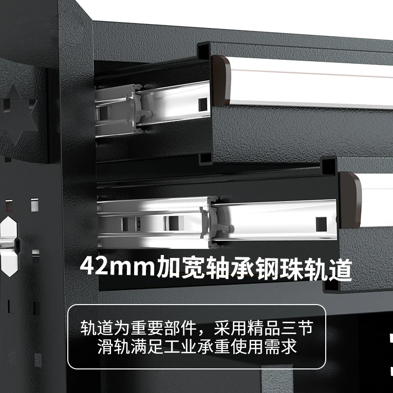 Mobile auto repair tool cart, heavy-duty workshop, hardware toolbox with drawers, multifunctional maintenance cart