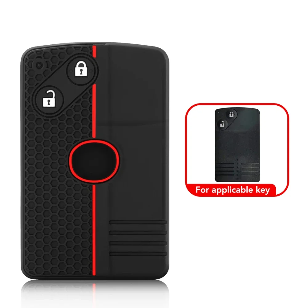 Silicone Key Case Remote Cover for Mazda 3 5 6 8 CX-7 X7 CX9 RX8 RX-8 Miata MX5 Verisa Premacy 2 3 4 Button Keyless Shell Jacket