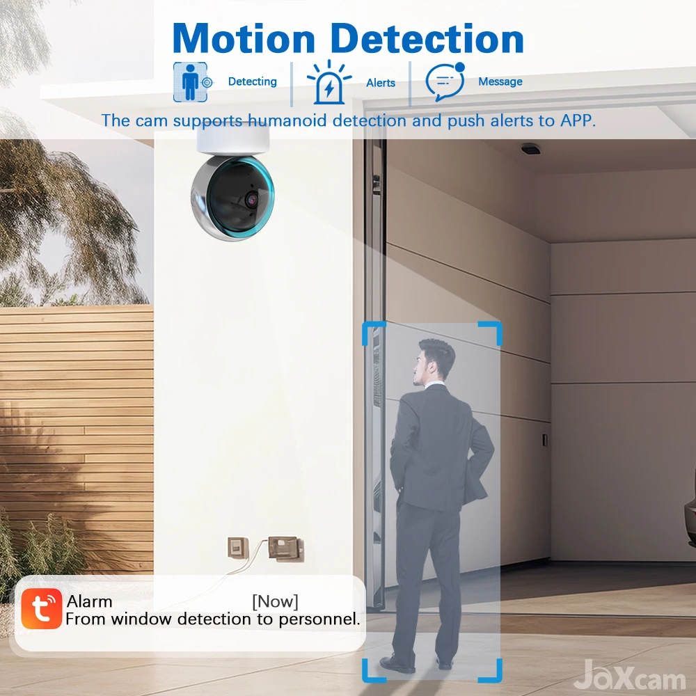 5MP WiFi Camera Tuya Smart Home Indoor Wireless IP Surveillance Camera AI Detect Automatic Tracking Security Baby Monitor