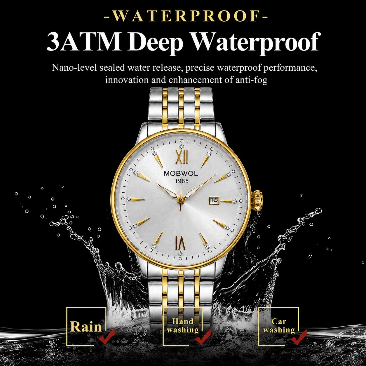 MOBWOL Fashion Luxury Business – Smartwatch Premium Watches For Men recenzja i cena