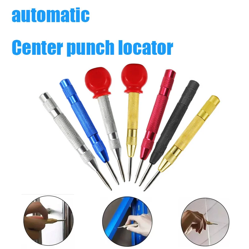 Metal Drill Woodworking Automatic Centre Punch General Automatic Punch  Adjustable Spring Loaded Automatic Punch Hand Tools Sets