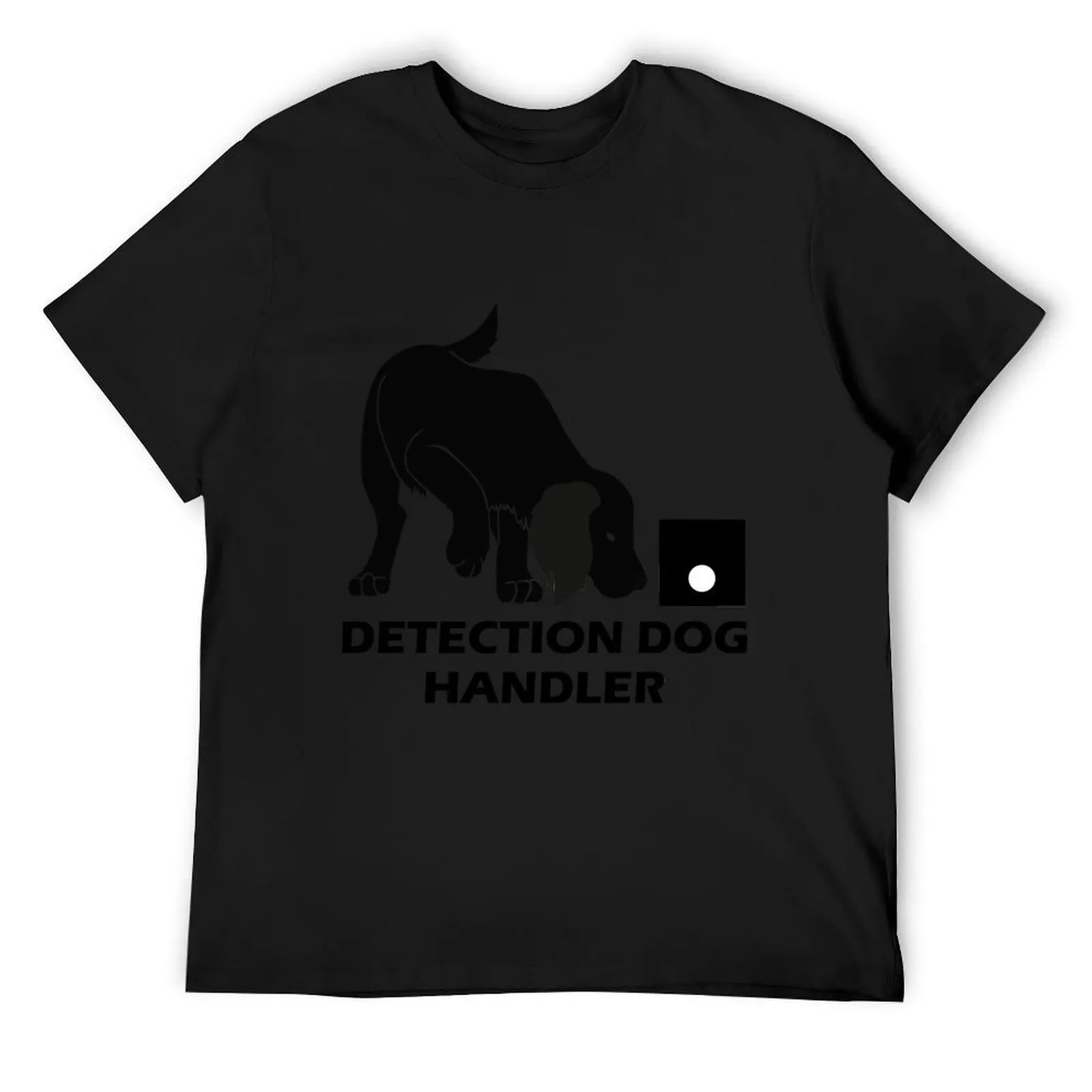 Detection Dog Handler (spaniel, black and white) T-Shirt oversized graphic tee plus size tops Short sleeve tee men