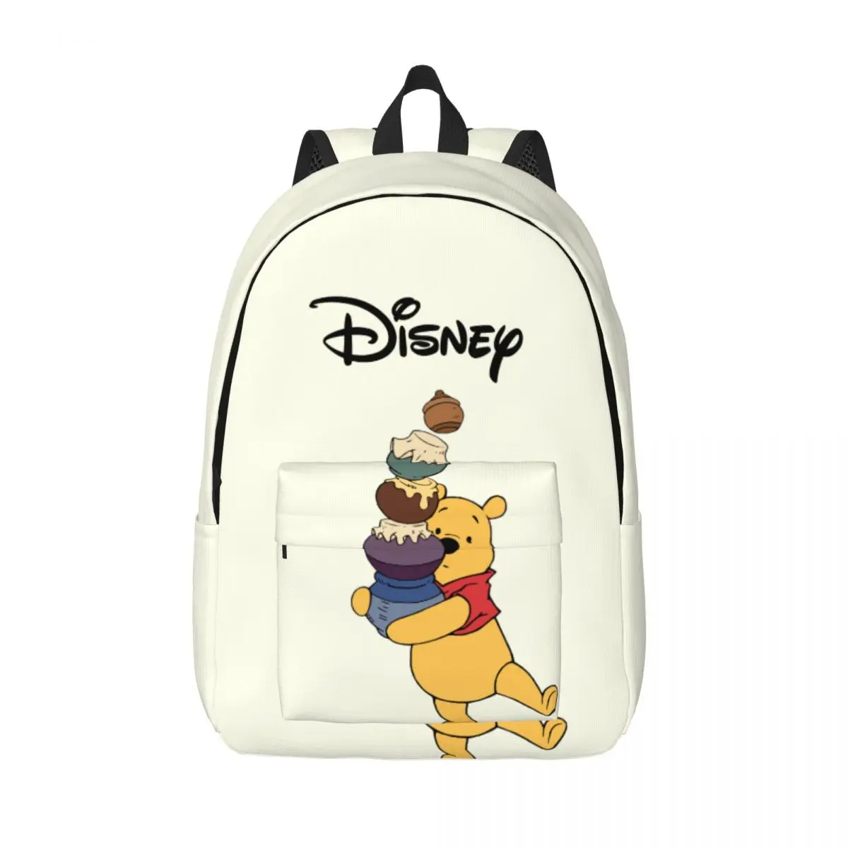 

Solid With Honey Pots Daypack Hiking Retro Washable Disney Winnie The Pooh Teen Girl Boy Men Women Adult Knapsack Gift