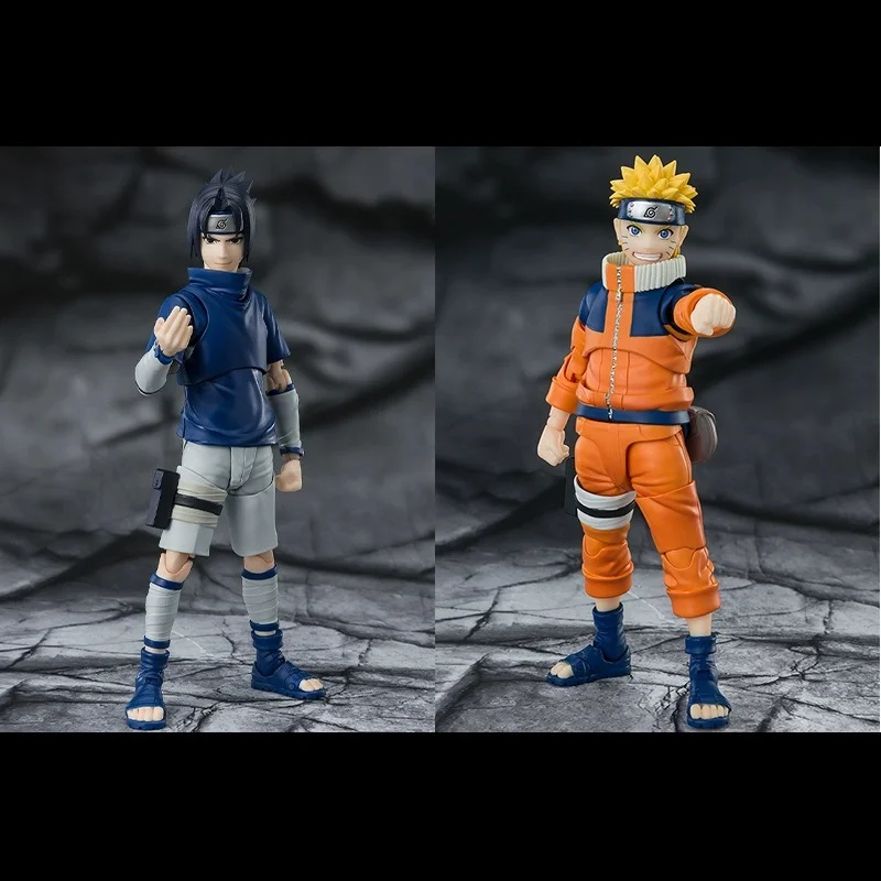 

NARUTO Anime Uzumaki Naruto Uchiha Sasuke SHF Adjustable Anime Figurines PVC Model Toys Gift for Boys