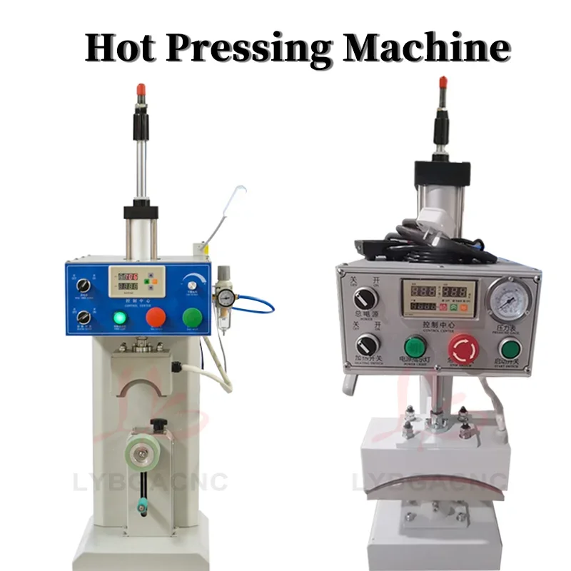 Pneumatic Hot Stamping Machine Heat Transfer Press Printer for Cuff Hat Brim Heating Logo Automatic Can Continuous Work Printing