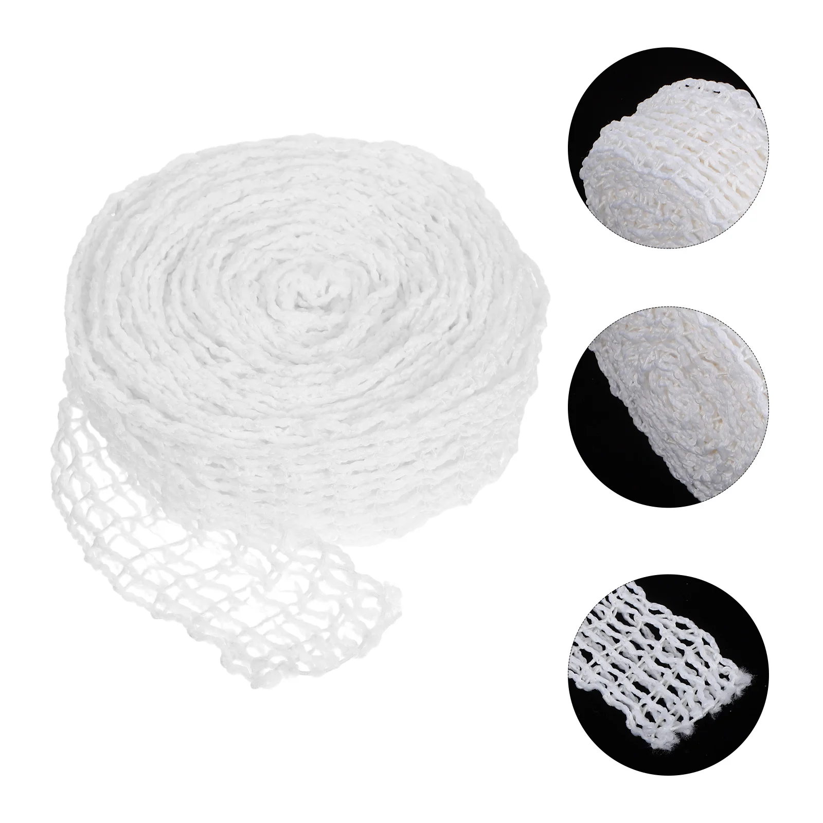

1 Roll 5M Ham Netting Size 16 Elastic Mesh For Sausage Beef Poultry Roasting Reusable High-Temp Meat Packing Kitchen String