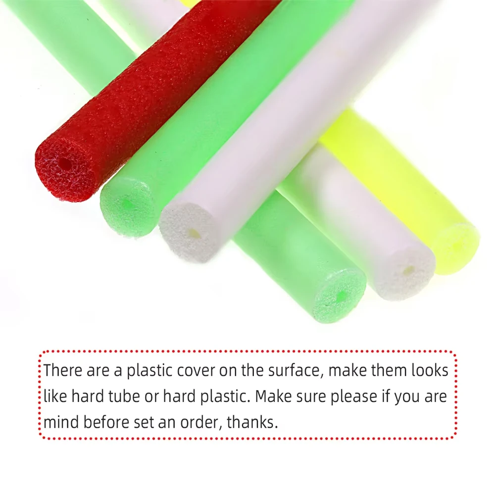 12 Stück/Packung 16CM Angelschaum-Schwimmerstäbe mit Mittelbohrung, Hochdichte DIY Siebenstern-Schwimmer Schaumstoffrohre, Material zur Riggenherstellung – Detail 5