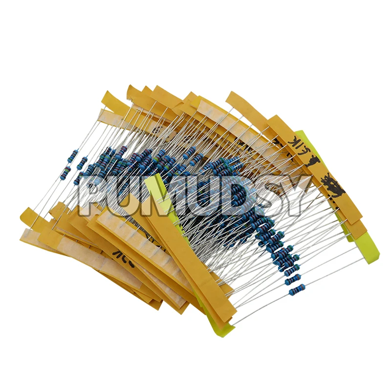 24Values 1/4W 0.25W 1% 4.7k-68k Metal Film Resistor  Component Diy Kit Package Each 10PCS