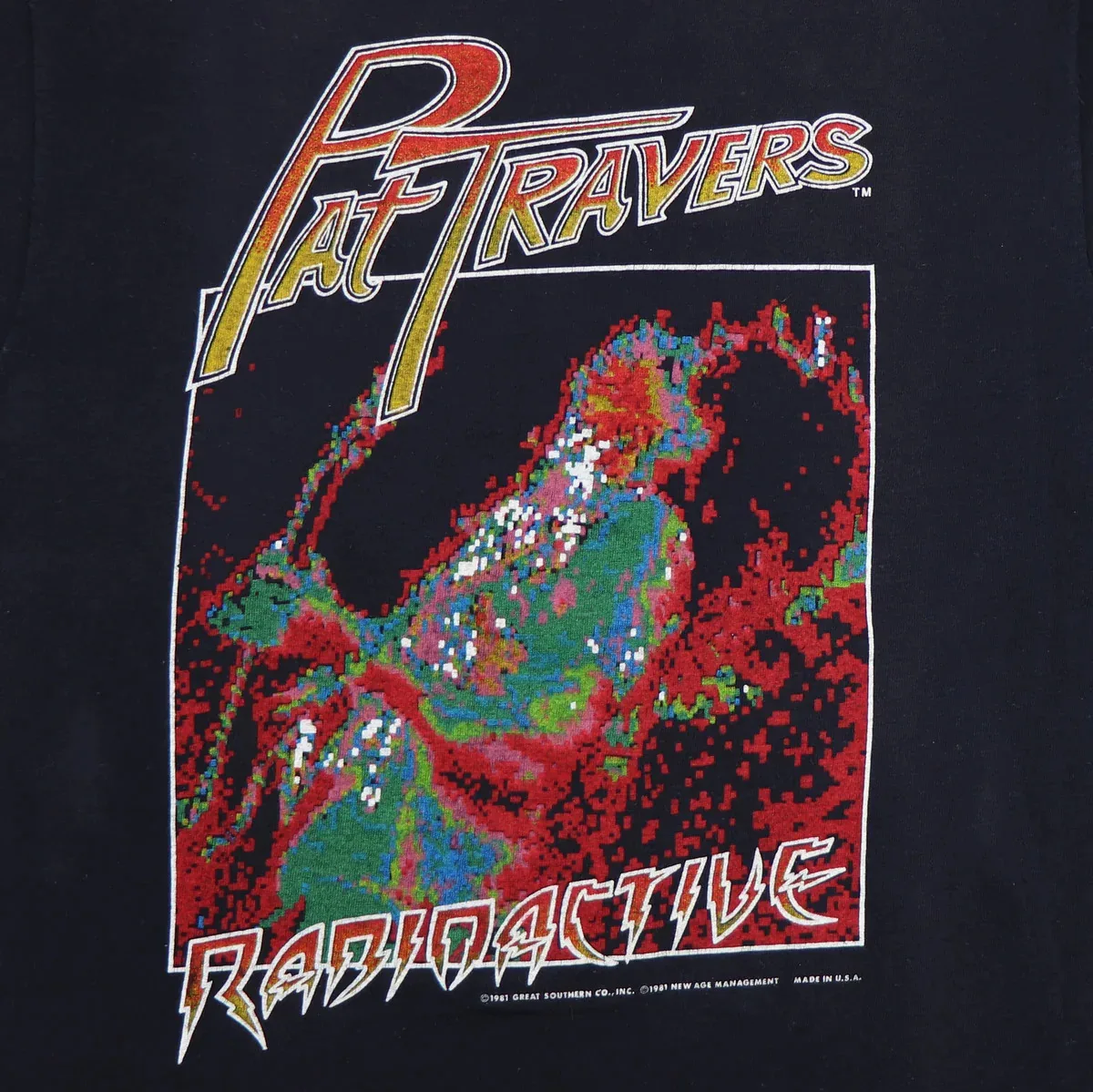 1981 Pat Travers Radioactive World Tour T-shirt Cotton Tee S-4XL ZL060