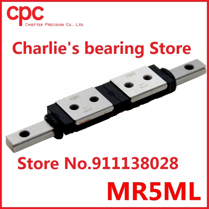 1pc 100% brand new taiwan original genuine CPC miniature linear guide block MR5ML