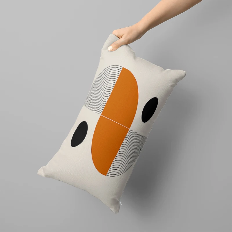 Simple geometric pattern long pillowcase 50x70 room sofa nap long hug pillowcase 40x60cm home decoration