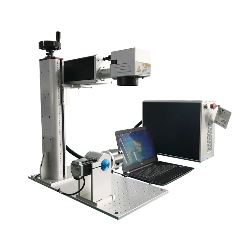 New Portable 30W JPT Raycus Fiber Laser Marking Machine for Jewelry with DXF/BMP/AI/PLT Support