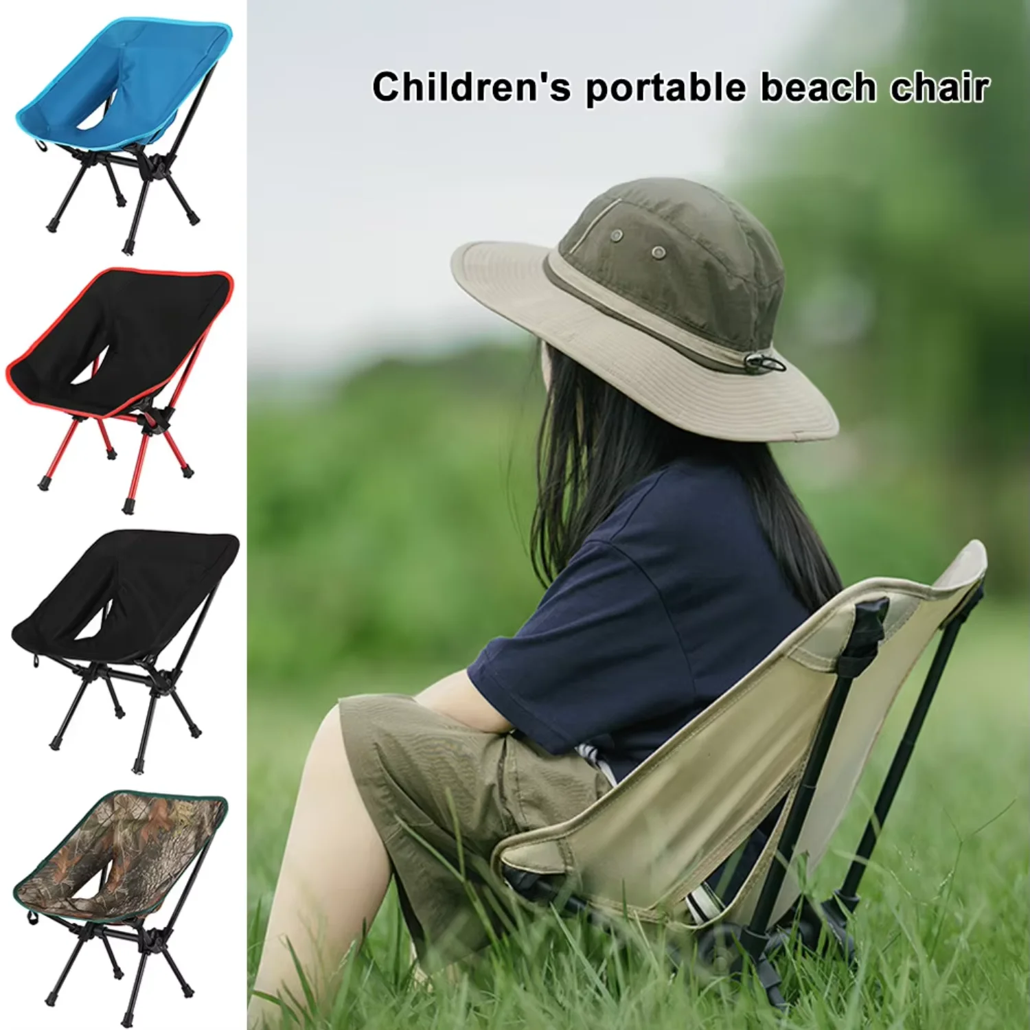 

Children's Mini Folding Chair Camping Portable Beach Safety Outdoor Chair Fishing Lightweight Travel Picnic Tools