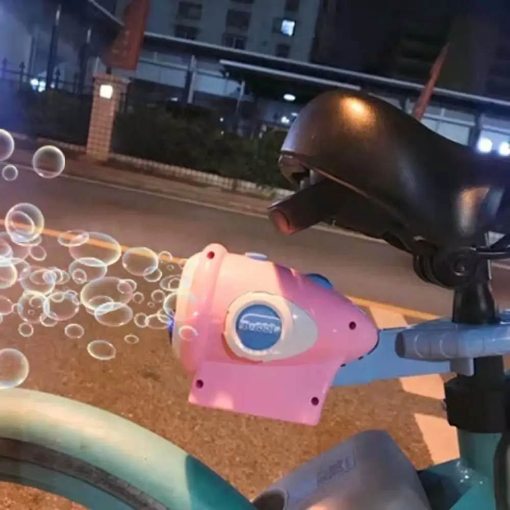 多機能自転車バブルマシン-クリップ付き-光る自動バブルメーカー-ナイトライト-軽量