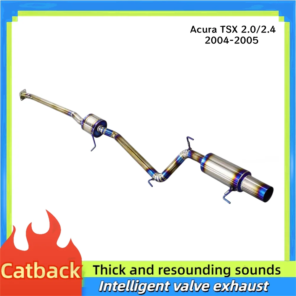 

High Performance Exhaust System Is Suitable for Acura TSX 2.0/2.4 2004-2005 Titanium Muffler Perfect Installation