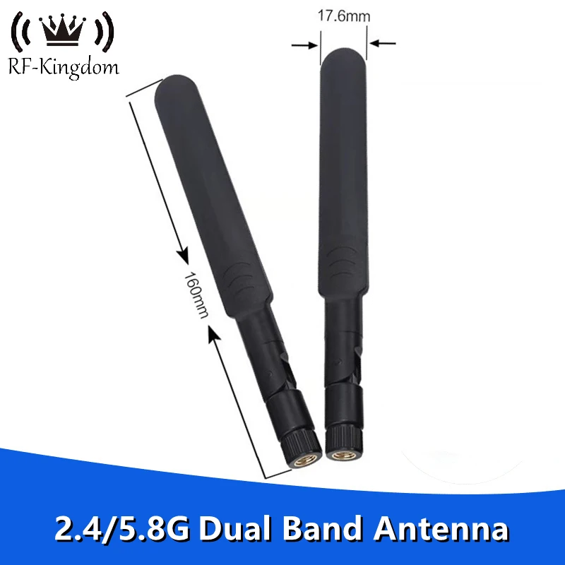 8dBi 2.4GHz 5GHz 5.8GHz Dual Band Wireless WiFi Router Antenna SMA WLAN PCI card Antenne RP-SMA Jack Male 160mm