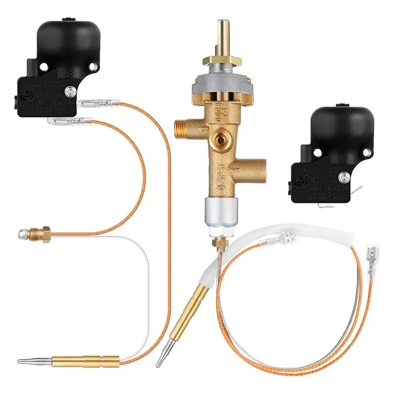 

CYCLI-Patio Heater Replacement Parts 2 Set For Outdoor Fire Pit Including Control Safety Valve Thermocouple And Tilt Switch
