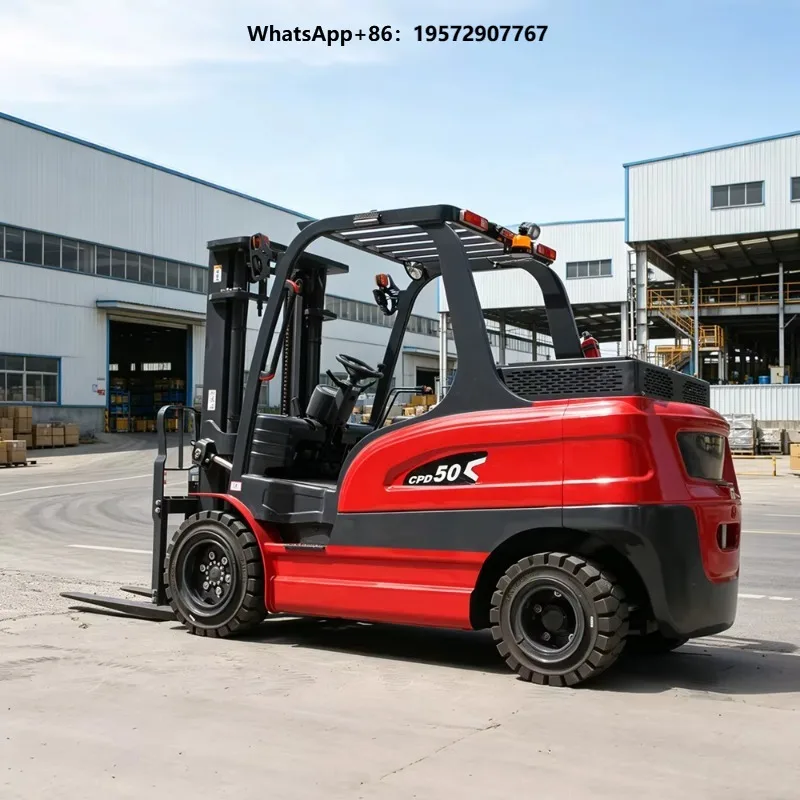 SKY 4 Ton 5 Ton Electric Forklift Truck with Large Battery Capacity and Fast Charge