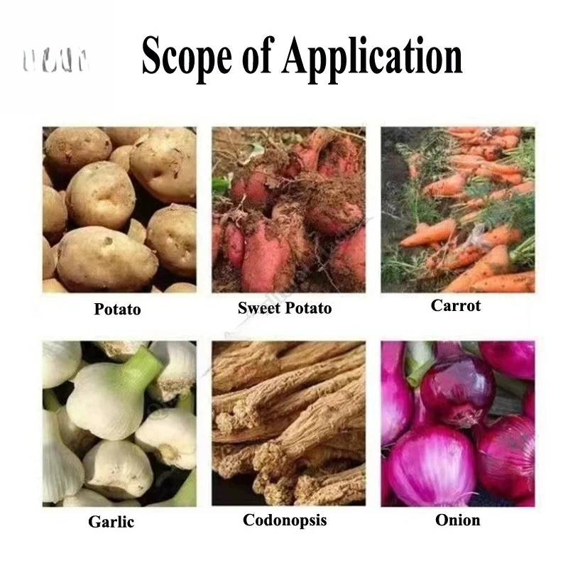 Potato Harvester Rootstock Crops Carrot Harvester Garlic Medicine Peanut Automatic Soil Screening Small Harvester