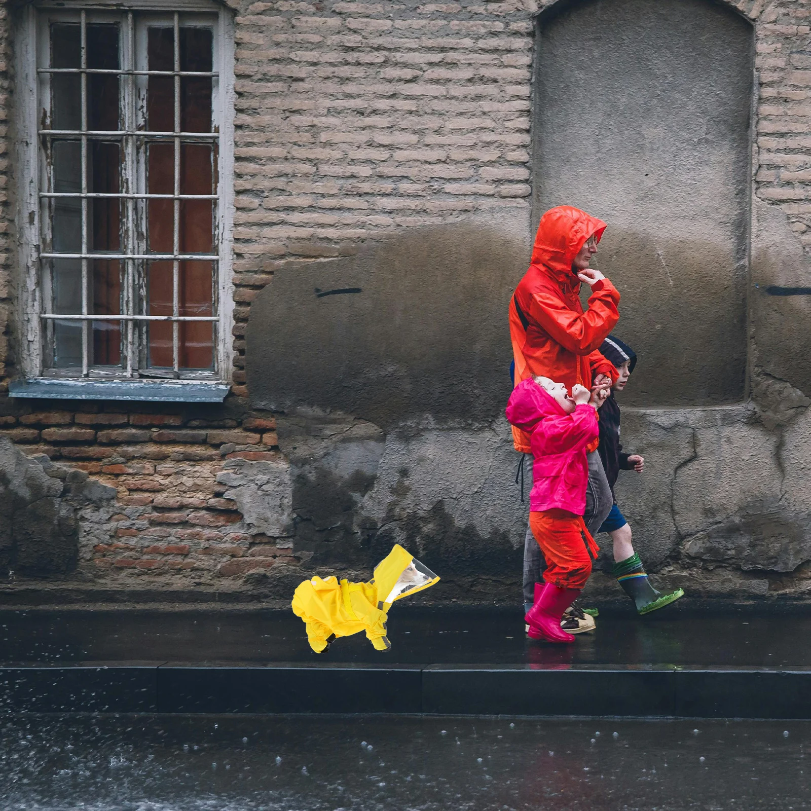 

Waterproof Pet Dog Raincoat Reflective Safety Durable Lightweight Rain Jacket for Small Medium Large Dogs Puppy Rain Coat