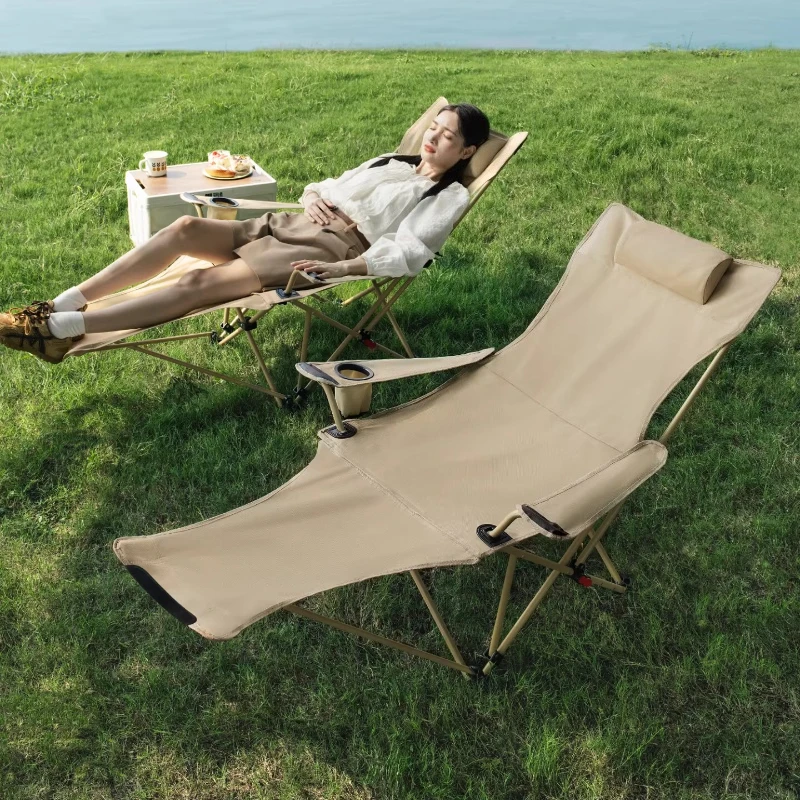 

Armchair High Backrest Camping Chair Angle Adjustable Camping Chair Beach Equipment Cadeira De Acampamento Camping Furniture