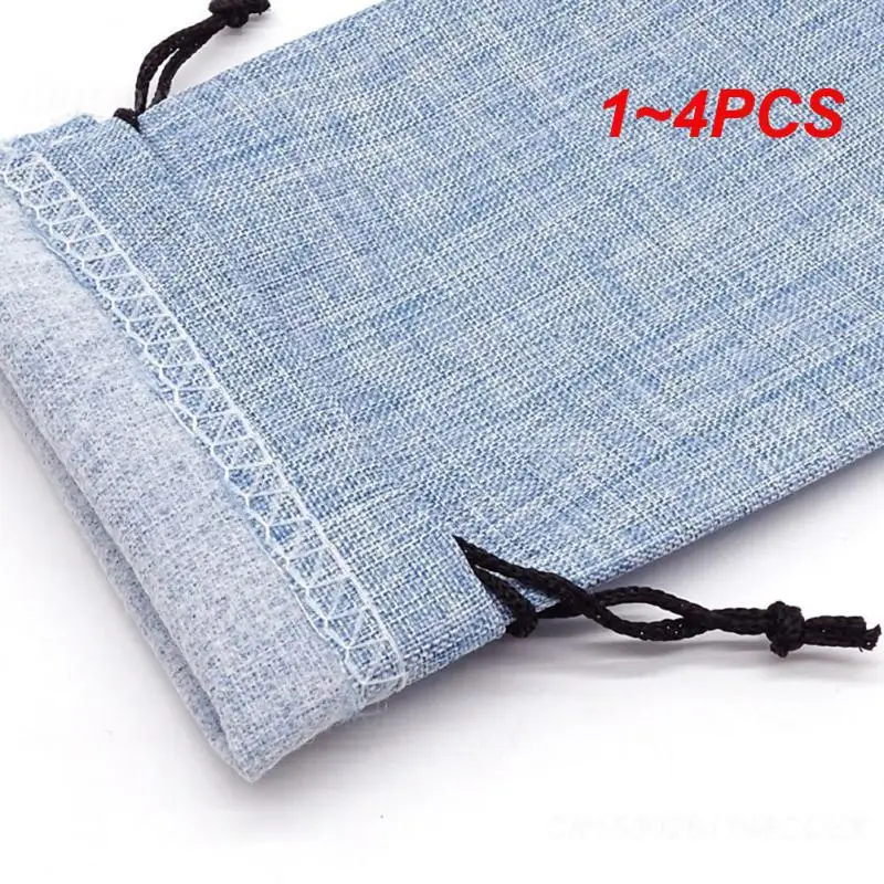 1~4PCS Glasses Bag Dust Proof Microfiber Soft Portable For Men Women Sunglasses Eyeglasses Glasses Box Linen Colorful Fashion