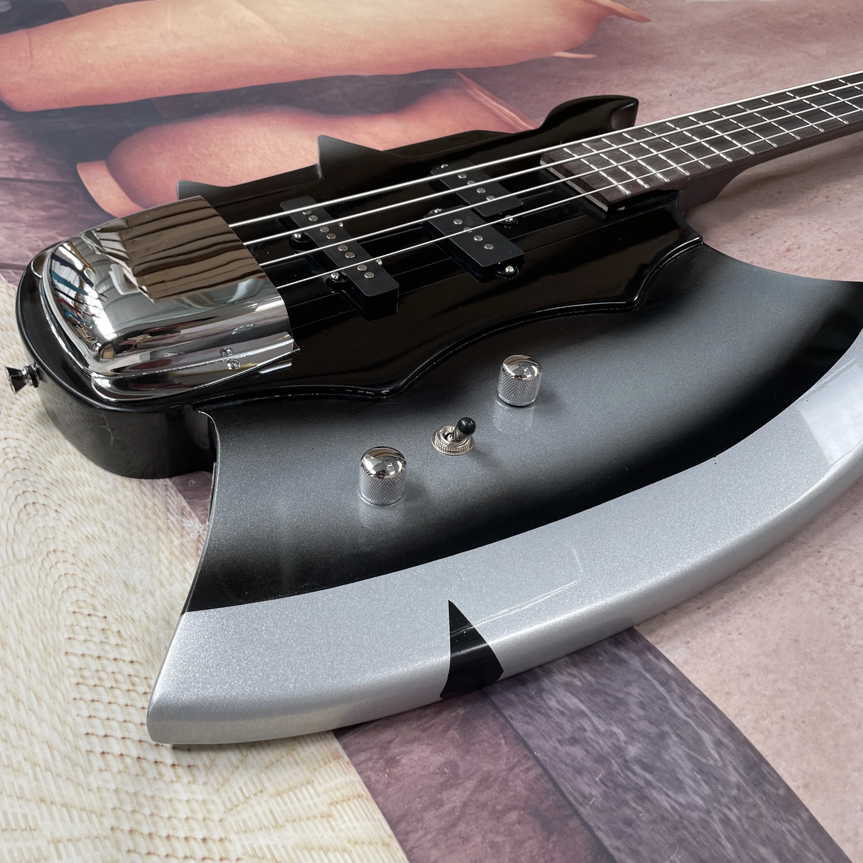 Free shipping in Stock electric bass guitar order immediately  Axe Bass 4s Electric Bass Solid Wood Body GUITARS - view 4