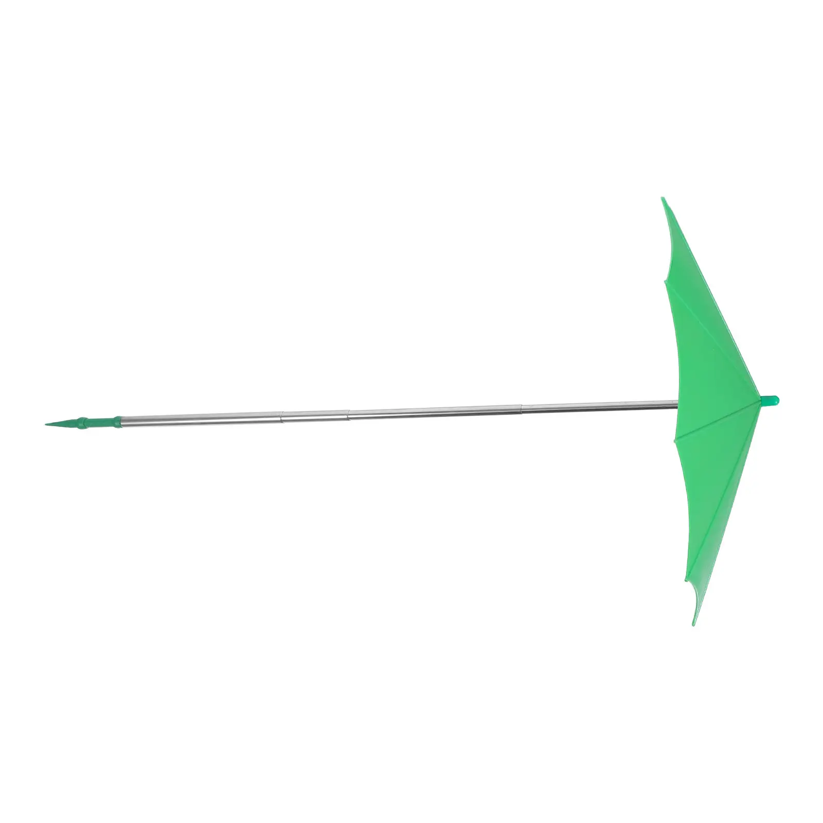 Mini Plant Shade Umbrella Telescopic 27-59Cm Green Sunshade Portable Gardening Parasol for Potted Succulents Small Flower