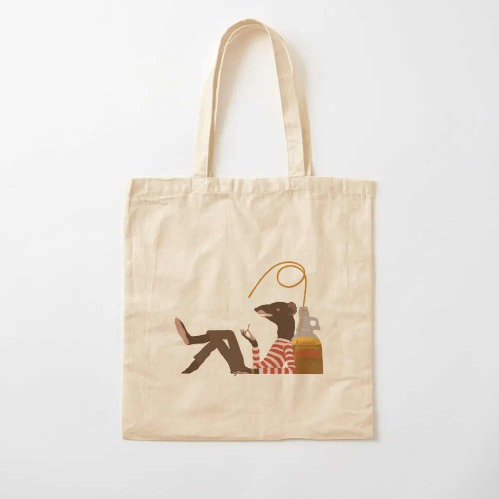 

funky rat Tote Bag foldable reusable bag sac pour femme Eco bag Canvas Tote