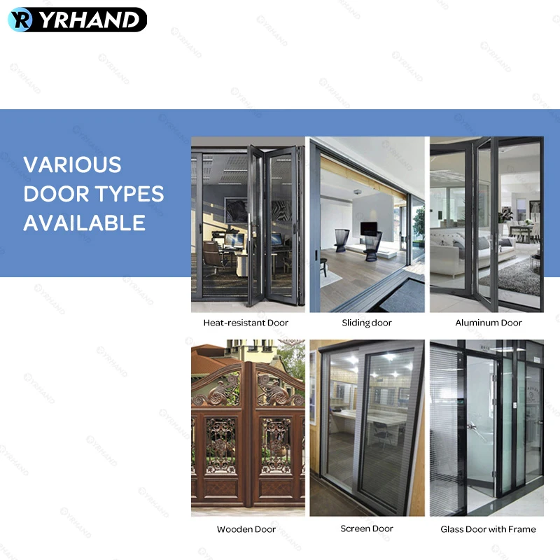 YRHAND Waterproof Outdoor Fingerprint Tuya WIFI APP Keyless Smart Electronic Door Lock Aluminum Glass Sliding Smart Door Lock