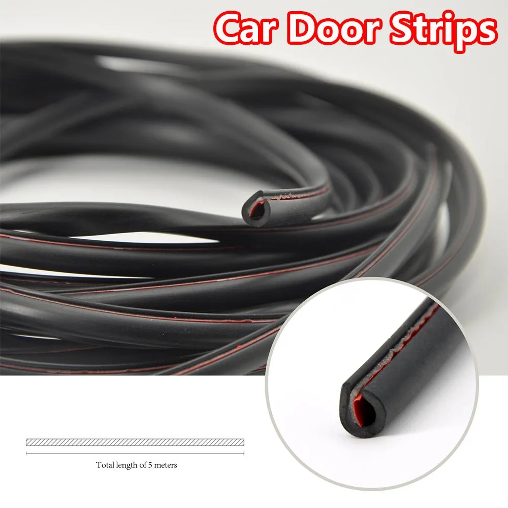 

5m U Type Edge Guards Trim Styling Moulding Strip Universal Car Door Protection strip Rubber Scratch Protector For Car Auto