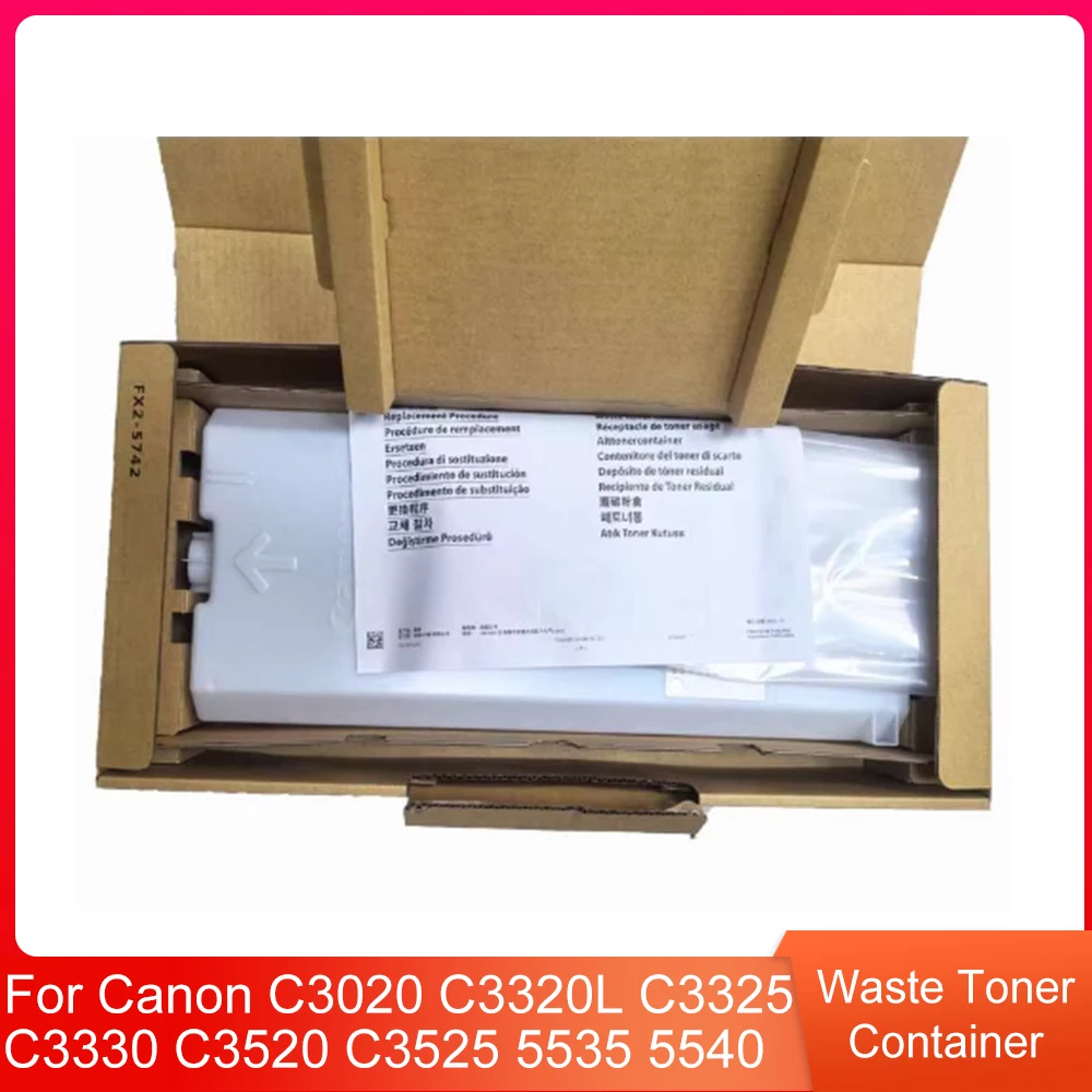 

WT-202 Compatible Waste Toner Container for Canon C3020 C3320L C3325 C3330 C3520 C3525 C3530 5535 5540 5550 5560 Collection Unit