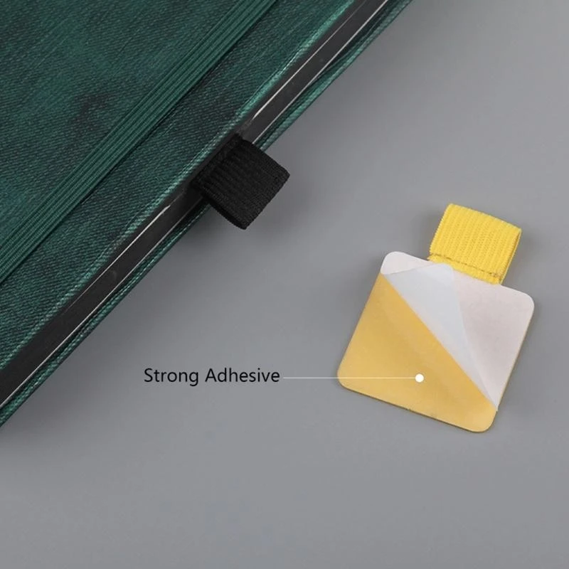 

W89C 5 Notebook Pen Loop Holder Adhesive for Clipboards Planners Sketchbook
